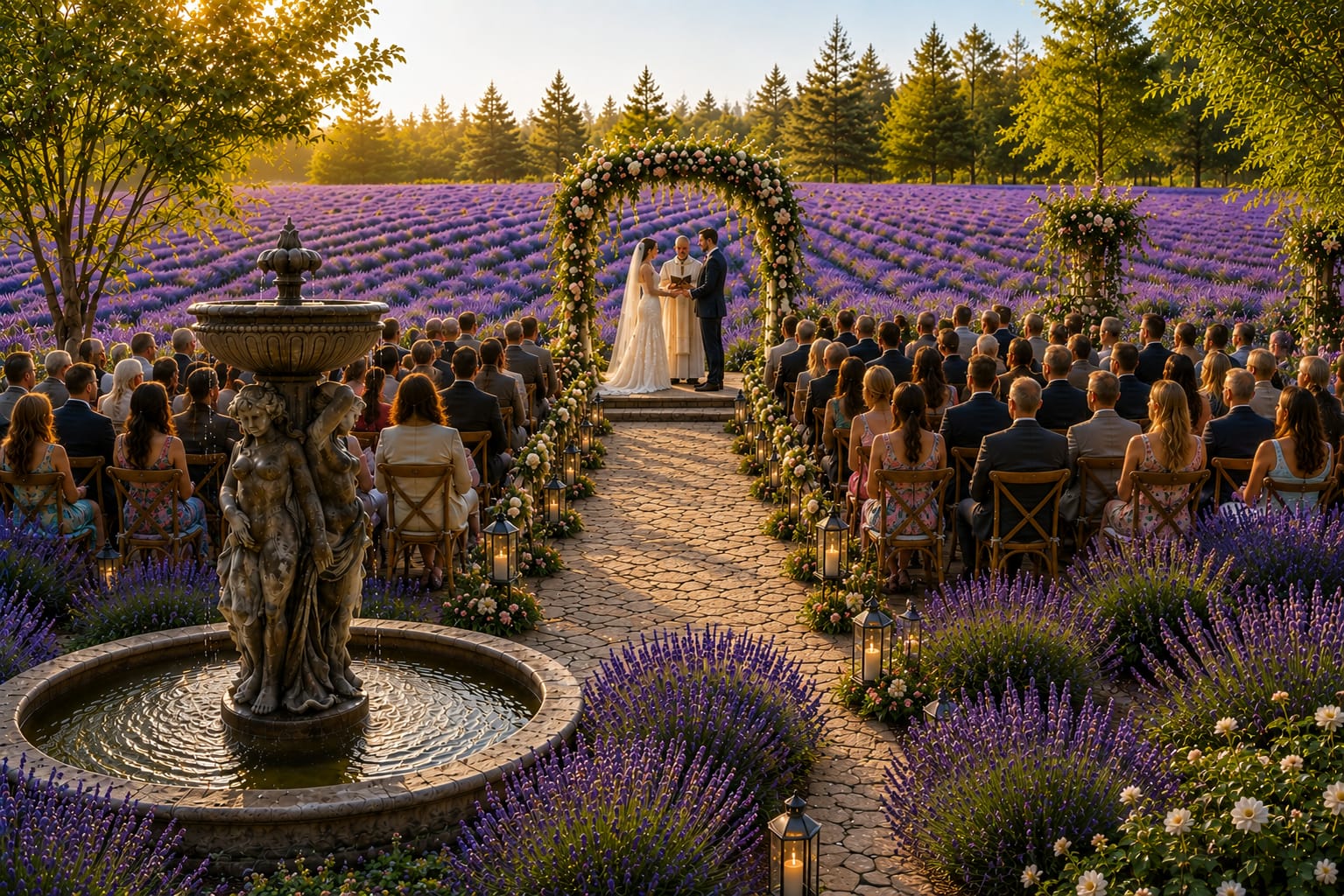 Lavender field at Blackfoot Lavender Retreat